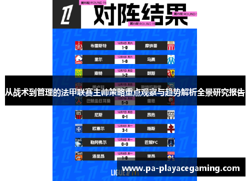 从战术到管理的法甲联赛主帅策略重点观察与趋势解析全景研究报告